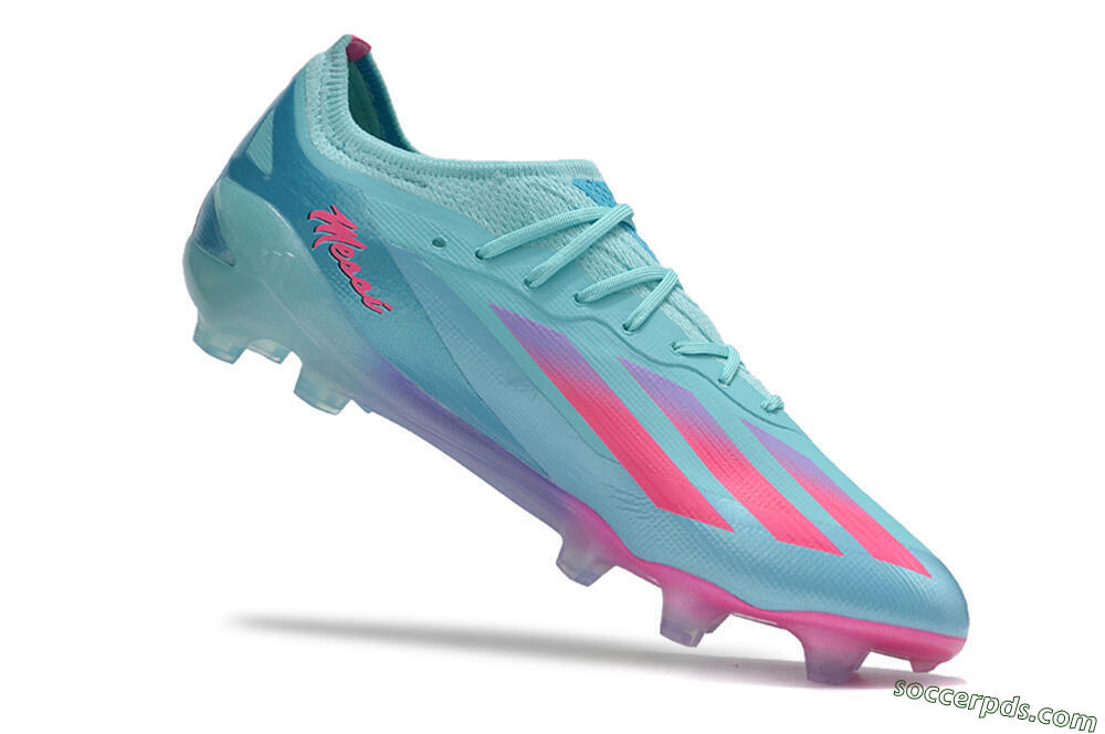 Adidas X Crazyfast.1 Messi.1 FG Low-Tops Football Boots - Blue/Pink/Purple 5