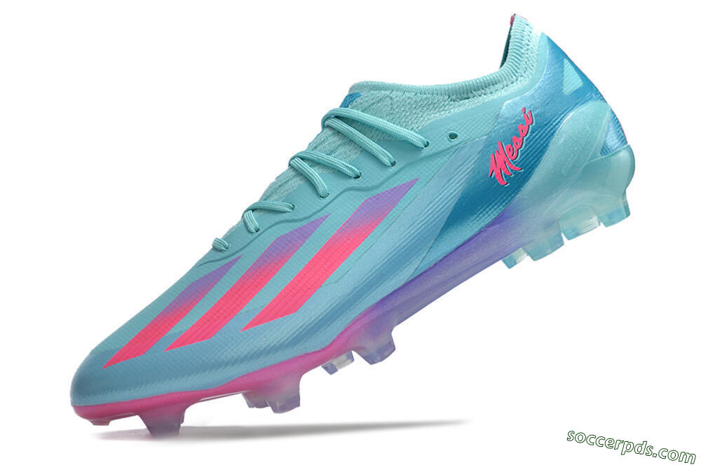 Adidas X Crazyfast.1 Messi.1 FG Low-Tops Football Boots - Blue/Pink/Purple 6