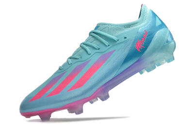 Adidas X Crazyfast.1 Messi.1 FG Low-Tops Football Boots - Blue/Pink/Purple