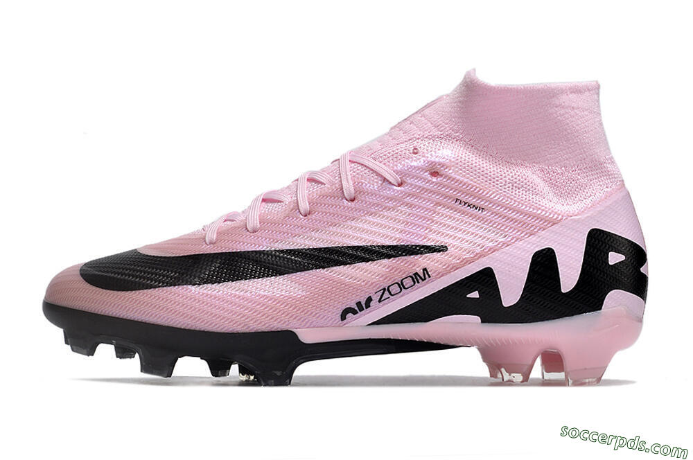 Nike Air Zoom Mercurial Superfly 9 Elite FG High-Tops Football Boots - Pink/Black 2