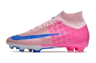 Nike Air Zoom Mercurial Superfly 9 Elite FG High-Tops Football Boots - Pink/Blue/White