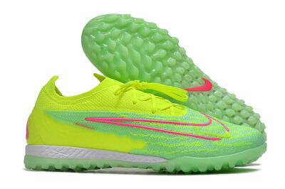 Nike Phantom GX Elite TF Low-Tops Football Shoes - Yellow/Green/Pink