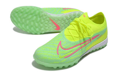 Nike Phantom GX Elite TF Low-Tops Football Shoes - Yellow/Green/Pink