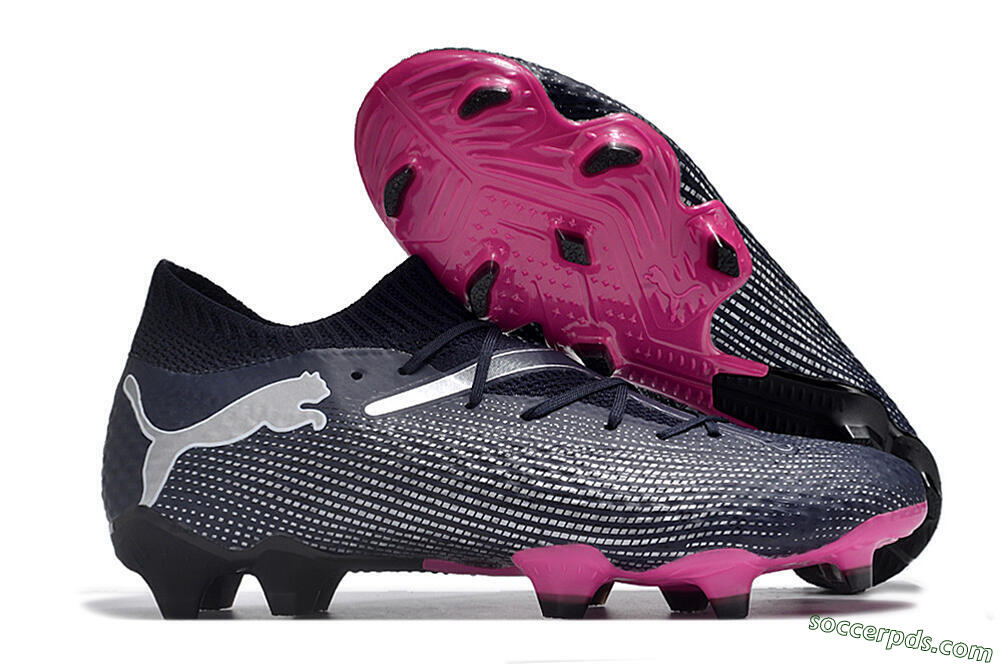 Puma Future Ultimate 2024 FG Low-Tops Football Boots - Blue/Silver/Pink 1