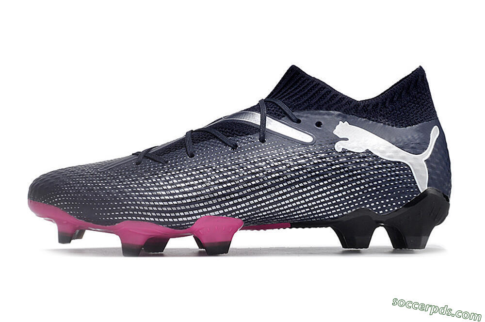 Puma Future Ultimate 2024 FG Low-Tops Football Boots - Blue/Silver/Pink 2