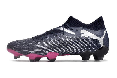 Puma Future Ultimate 2024 FG Low-Tops Football Boots - Blue/Silver/Pink