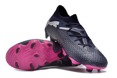 Puma Future Ultimate 2024 FG Low-Tops Football Boots - Blue/Silver/Pink