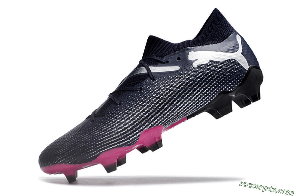 Puma Future Ultimate 2024 FG Low-Tops Football Boots - Blue/Silver/Pink 5