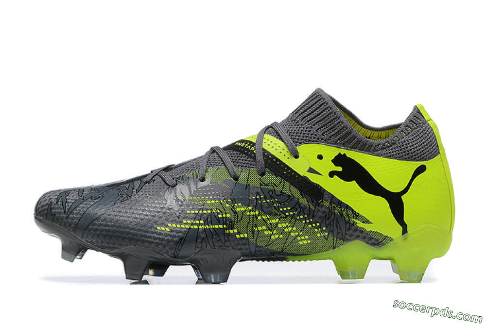 Puma Future Ultimate 2024 FG Low-Tops Football Boots - Black/Yellow 2