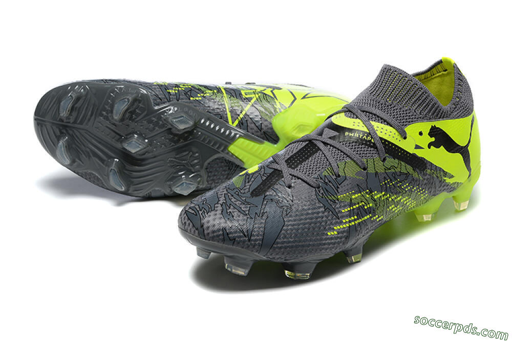 Puma Future Ultimate 2024 FG Low-Tops Football Boots - Black/Yellow 3