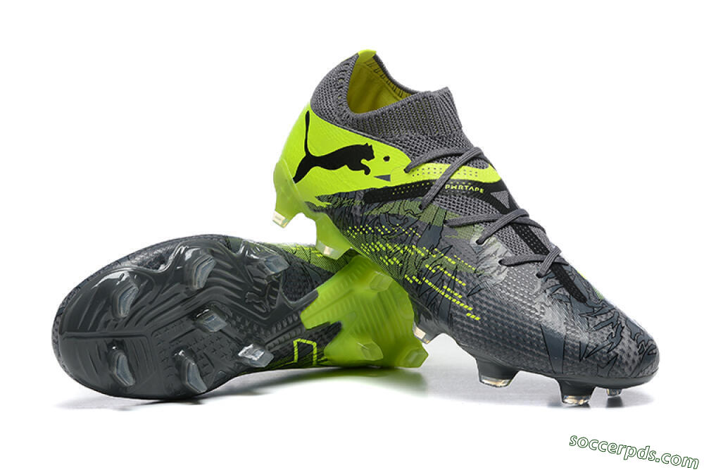 Puma Future Ultimate 2024 FG Low-Tops Football Boots - Black/Yellow 4