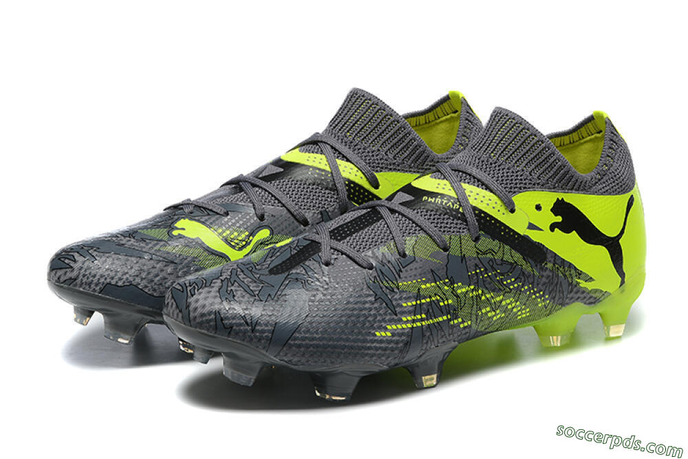 Puma Future Ultimate 2024 FG Low-Tops Football Boots - Black/Yellow 5