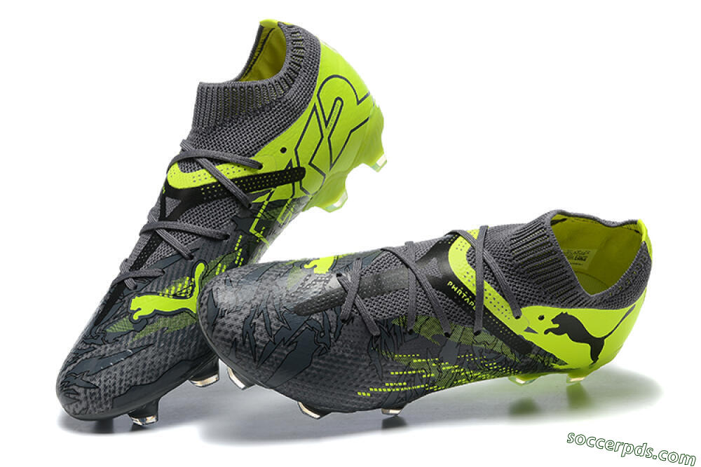 Puma Future Ultimate 2024 FG Low-Tops Football Boots - Black/Yellow 6