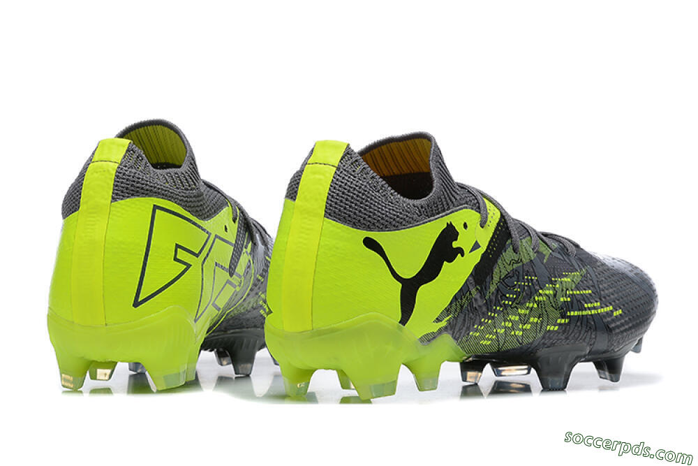 Puma Future Ultimate 2024 FG Low-Tops Football Boots - Black/Yellow 9