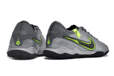 Nike Tiempo Legend X Pro TF Low-Tops Football Shoes - Silver/Black/Yellow