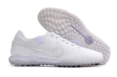 Nike Tiempo Legend X Pro TF Low-Tops Football Shoes - White/Purple