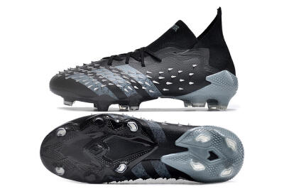 Adidas Predator Freak.1 FG Low-Tops Football Boots - Black/White/Grey