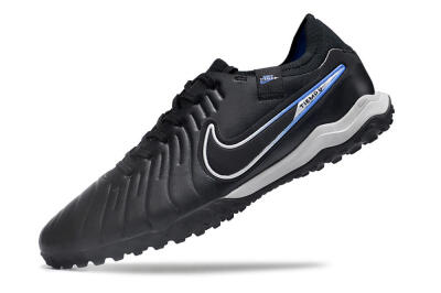 NikeTiempo Legend 10 TF Low-Tops Football Shoes - Black/Blue/White