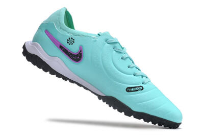 Nike Tiempo Legend 10 TF Low-Tops Football Shoes - Blue/Black/Purple