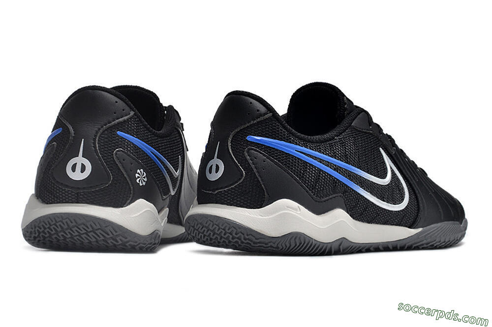 Nike Tiempo Legend 10 Academy IC Low-Tops Football Shoes - Black/White/Blue 6