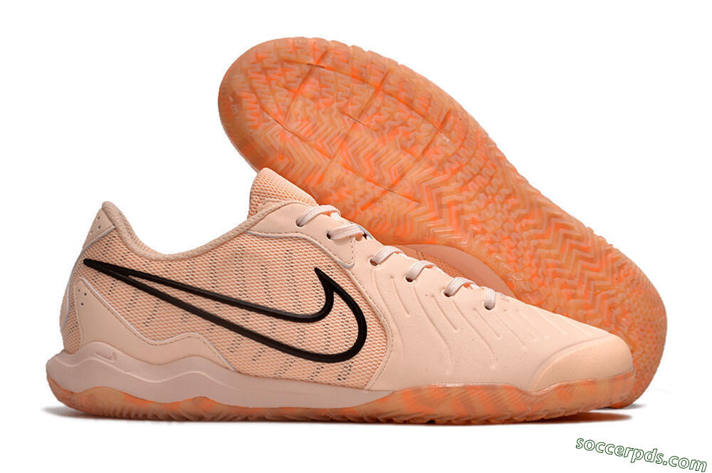 Nike Tiempo Legend 10 Pro IC Low-Tops Football Shoes - Pink/Black 1