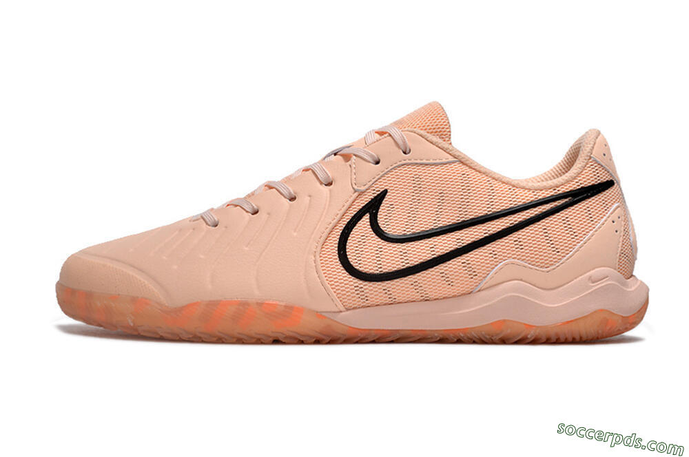 Nike Tiempo Legend 10 Pro IC Low-Tops Football Shoes - Pink/Black 2