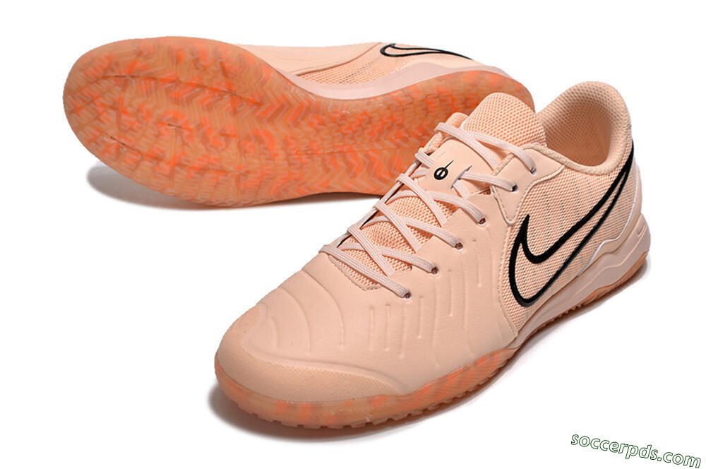 Nike Tiempo Legend 10 Pro IC Low-Tops Football Shoes - Pink/Black 3