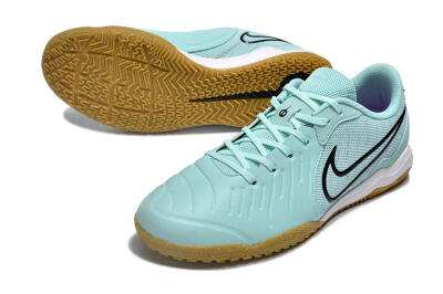 Nike Tiempo Legend 10 Academy IC Low-Tops Football Shoes - Blue/Black/Brown