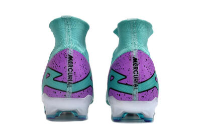 Nike Air Zoom Mercurial Superfly 9 Elite AG High-Tops Football Boots - Jade/Purple/Black