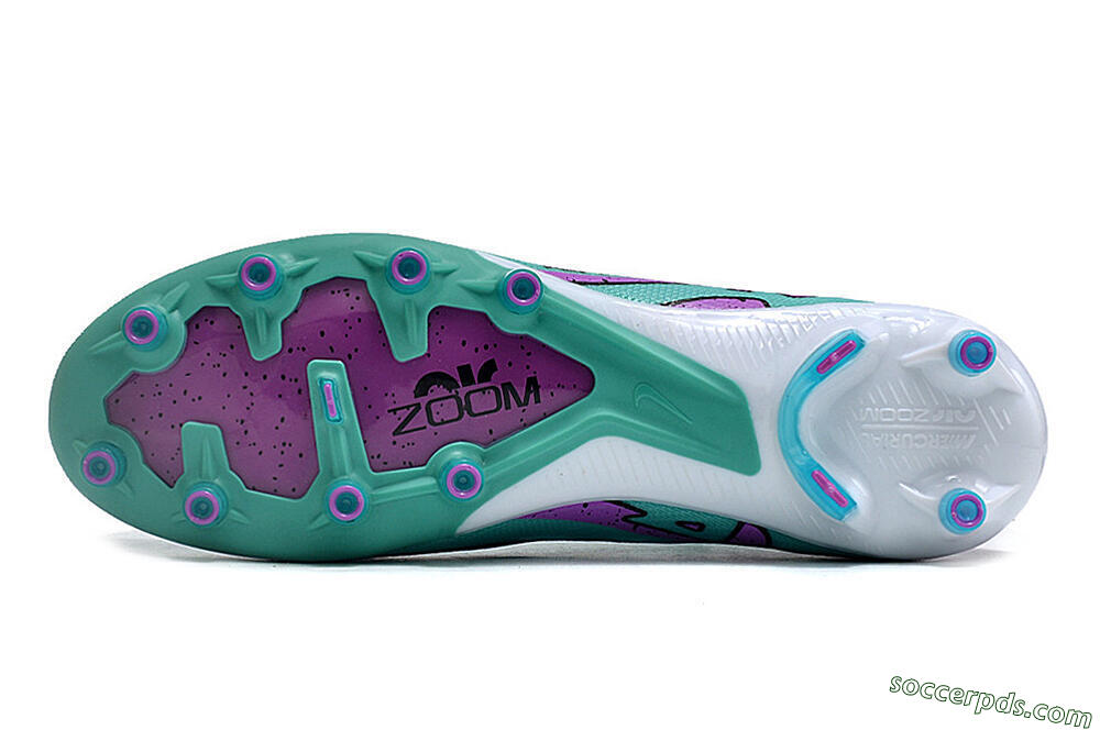 Nike Air Zoom Mercurial Superfly 9 Elite AG High-Tops Football Boots - Jade/Purple/Black 6