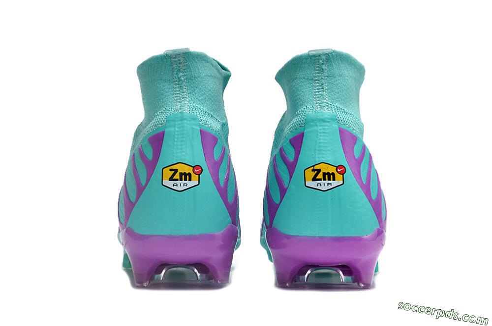 Nike Air Zoom Mercurial Superfly 9 Elite FG High-Tops Football Boots - Jade/Purple/Black 5