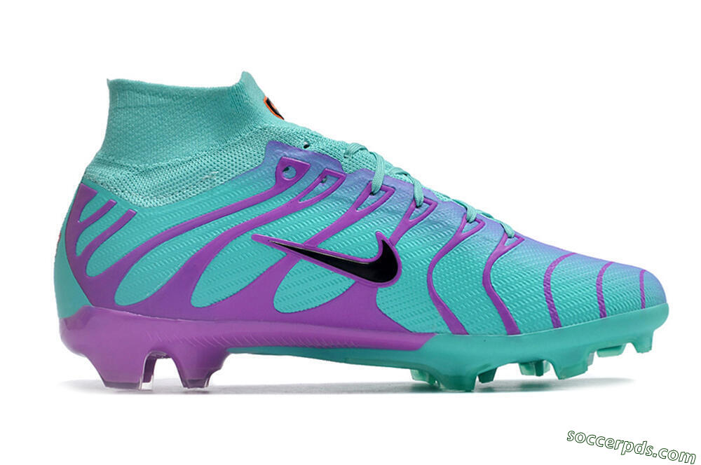 Nike Air Zoom Mercurial Superfly 9 Elite FG High-Tops Football Boots - Jade/Purple/Black 7