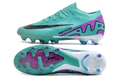 Nike Air Zoom Mercurial Vapor 15 Elite AG Low-Tops Football Boots - Jade/Purple/Black