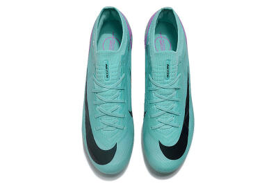 Nike Air Zoom Mercurial Vapor 15 Elite AG Low-Tops Football Boots - Jade/Purple/Black