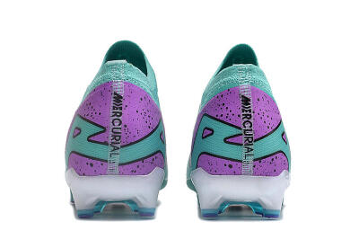 Nike Air Zoom Mercurial Vapor 15 Elite AG Low-Tops Football Boots - Jade/Purple/Black