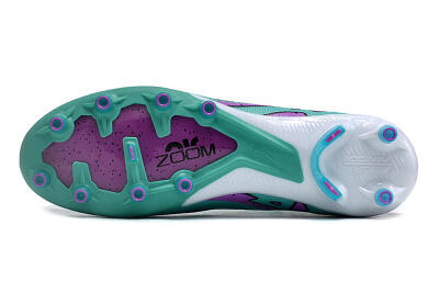 Nike Air Zoom Mercurial Vapor 15 Elite AG Low-Tops Football Boots - Jade/Purple/Black
