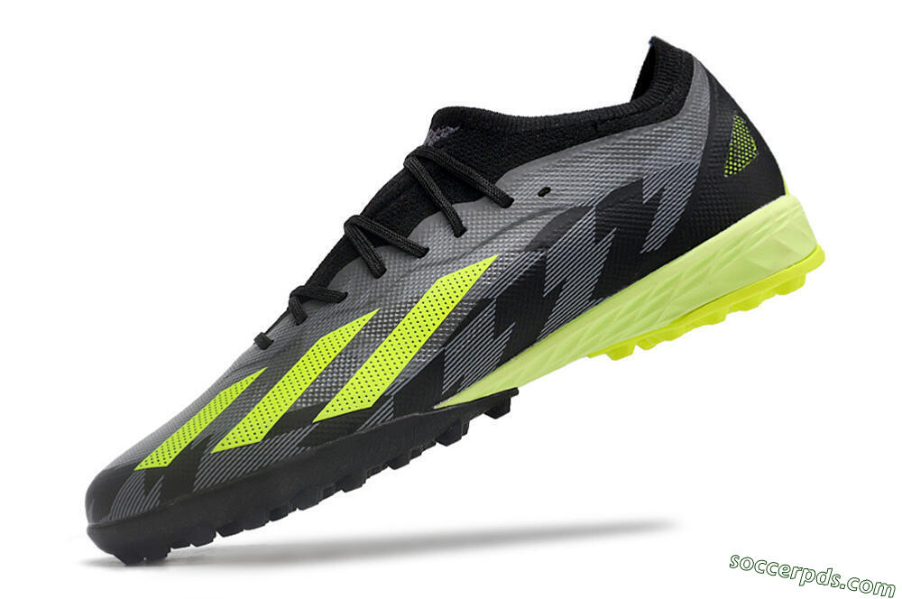 Adidas X Speedportal.1 TF Low-Tops Football Shoes - Black/Grey/Yellow 8