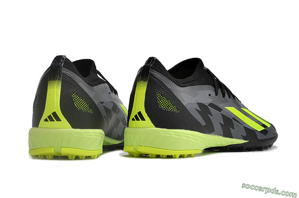 Adidas X Speedportal.1 TF Low-Tops Football Shoes - Black/Grey/Yellow 9
