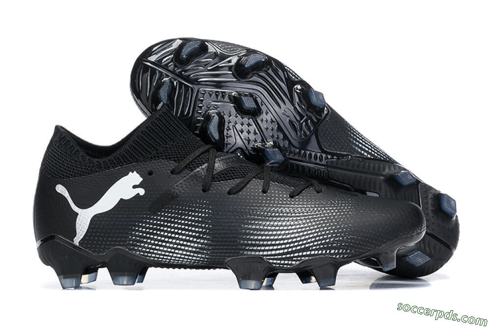 Puma Future Ultimate FG Low-Tops Football Boots - Black/White/Blue 1
