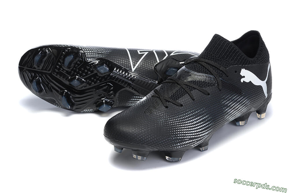 Puma Future Ultimate FG Low-Tops Football Boots - Black/White/Blue 3