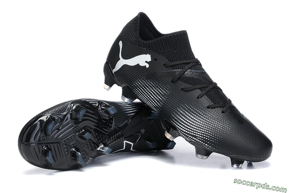 Puma Future Ultimate FG Low-Tops Football Boots - Black/White/Blue 4