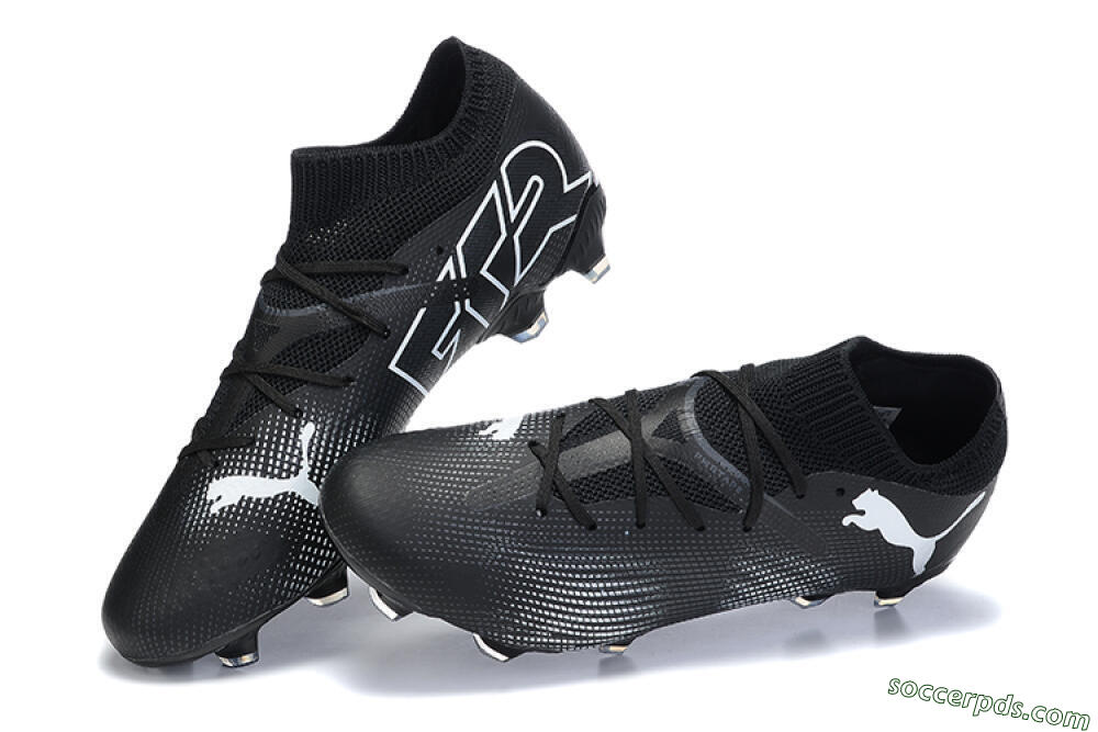Puma Future Ultimate FG Low-Tops Football Boots - Black/White/Blue 6