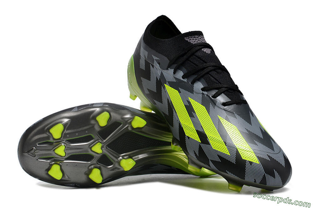 Adidas X Crazyfast.1 FG Low-Tops Football Boots - Black/White/Yellow 3