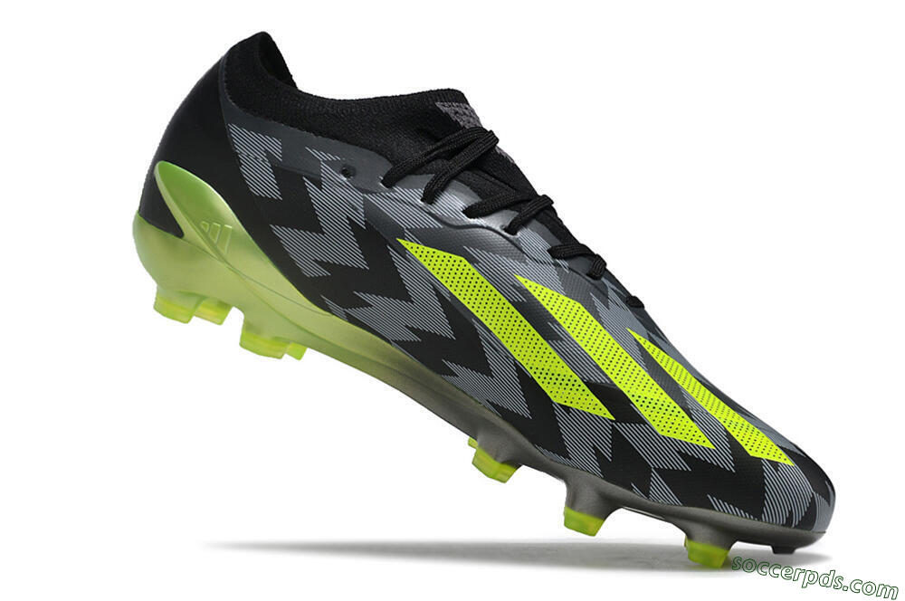 Adidas X Crazyfast.1 FG Low-Tops Football Boots - Black/White/Yellow 4
