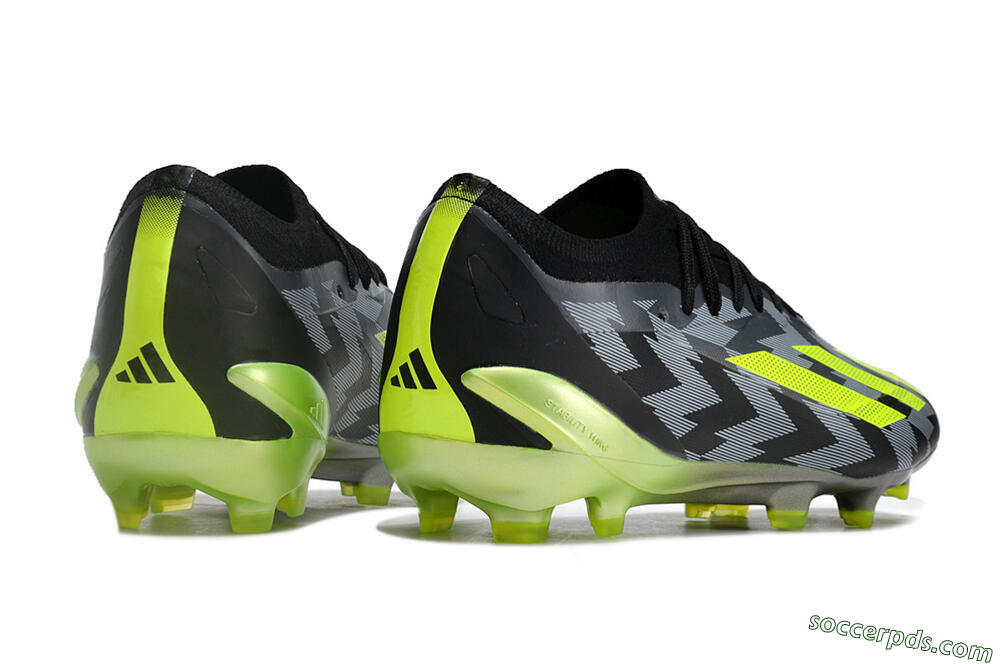 Adidas X Crazyfast.1 FG Low-Tops Football Boots - Black/White/Yellow 6