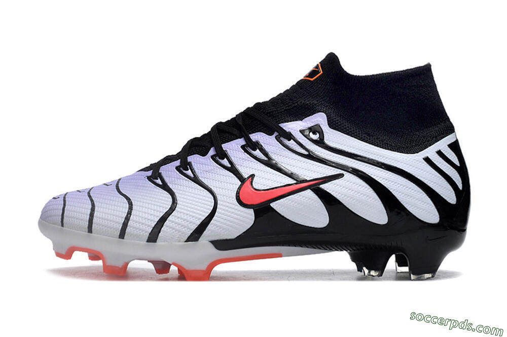 Nike Air Zoom Mercurial Superfly 9 Elite FG High-Tops Football Boots - White/Black/Red 2