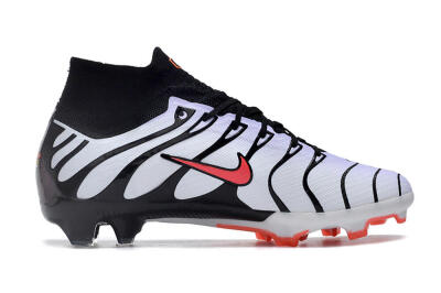 Nike Air Zoom Mercurial Superfly 9 Elite FG High-Tops Football Boots - White/Black/Red