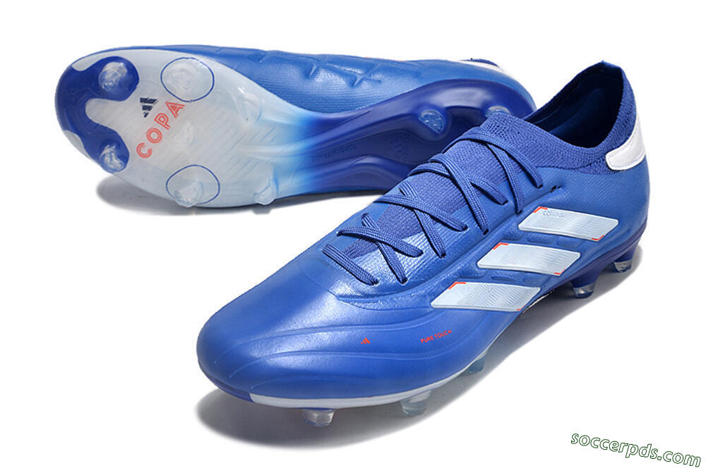 Adidas Copa Pure 2 FG Low-Tops Football Boots - Blue/White 3