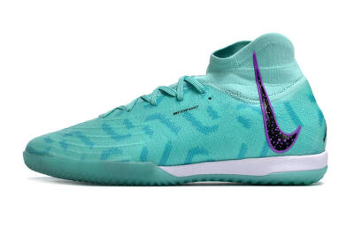 Nike Phantom Luna Elite NU IC High-Tops Football Shoes - Jade/Purple/Black