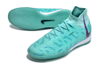 Nike Phantom Luna Elite NU IC High-Tops Football Shoes - Jade/Purple/Black